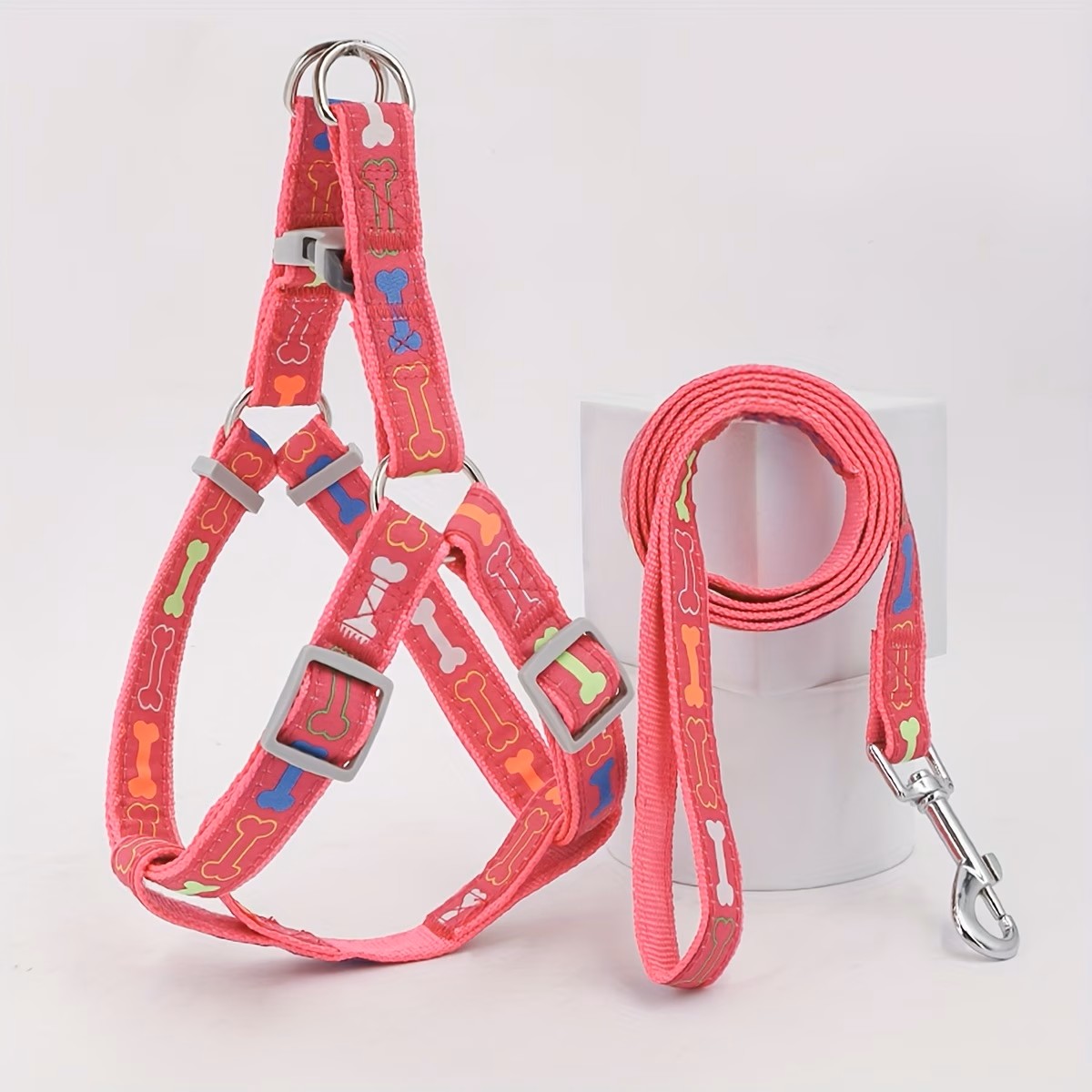 D Ring Strap - Verstelbare hondentuig met snelontgrendelingsgesp, duurzaam polyester