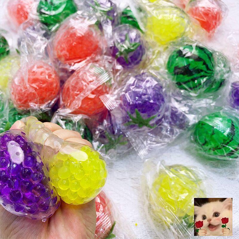Cosplay Fireball Prop - Kawaii Fruit Bead Stressbal Knijpspeeltje Kleurrijke