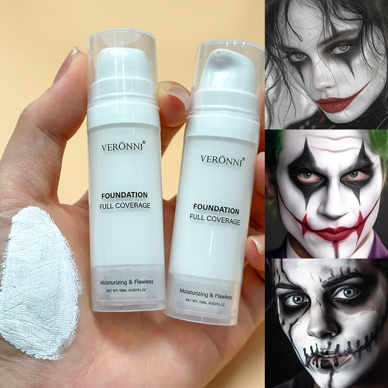 Cosplay Prop Primer - Halloween vloeibare Goth witte make-up kleuraanpassing