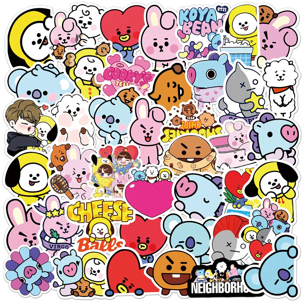 Kawaii BT21 Stickers Koffers L - Evoker Cosplay Prop recensie en prijs